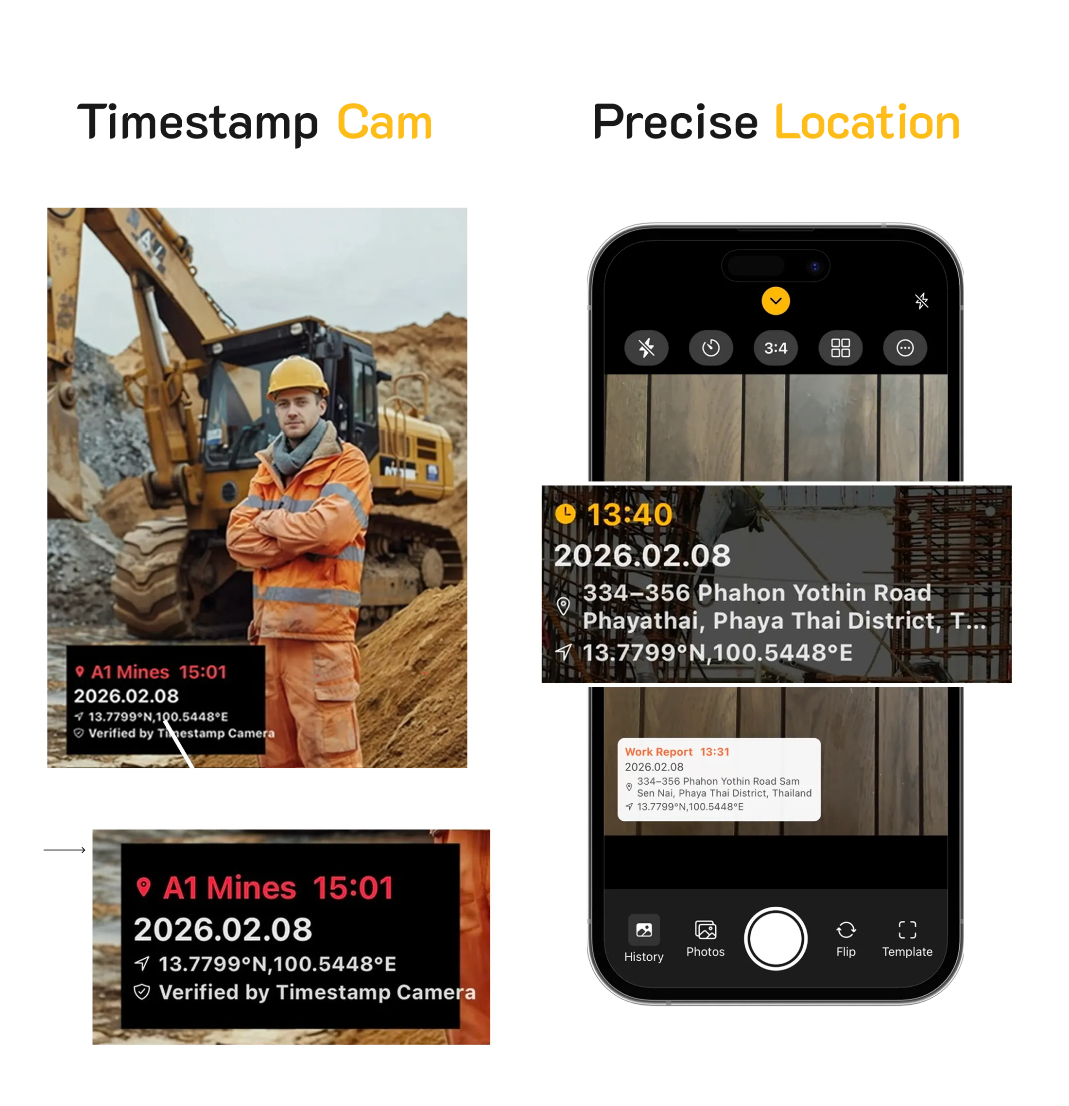 Timestamp Cam: GPS & Timestamp screenshot